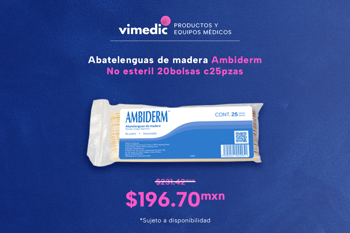 Abatelenguas de madera Ambiderm