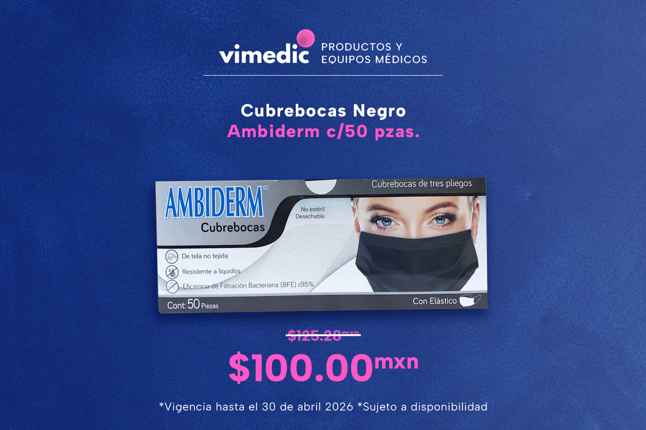 Cubrebocas Negro Ambiderm