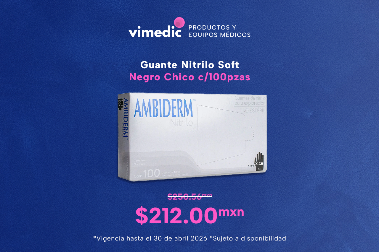 Guante Nitrilo Soft Negro Chico