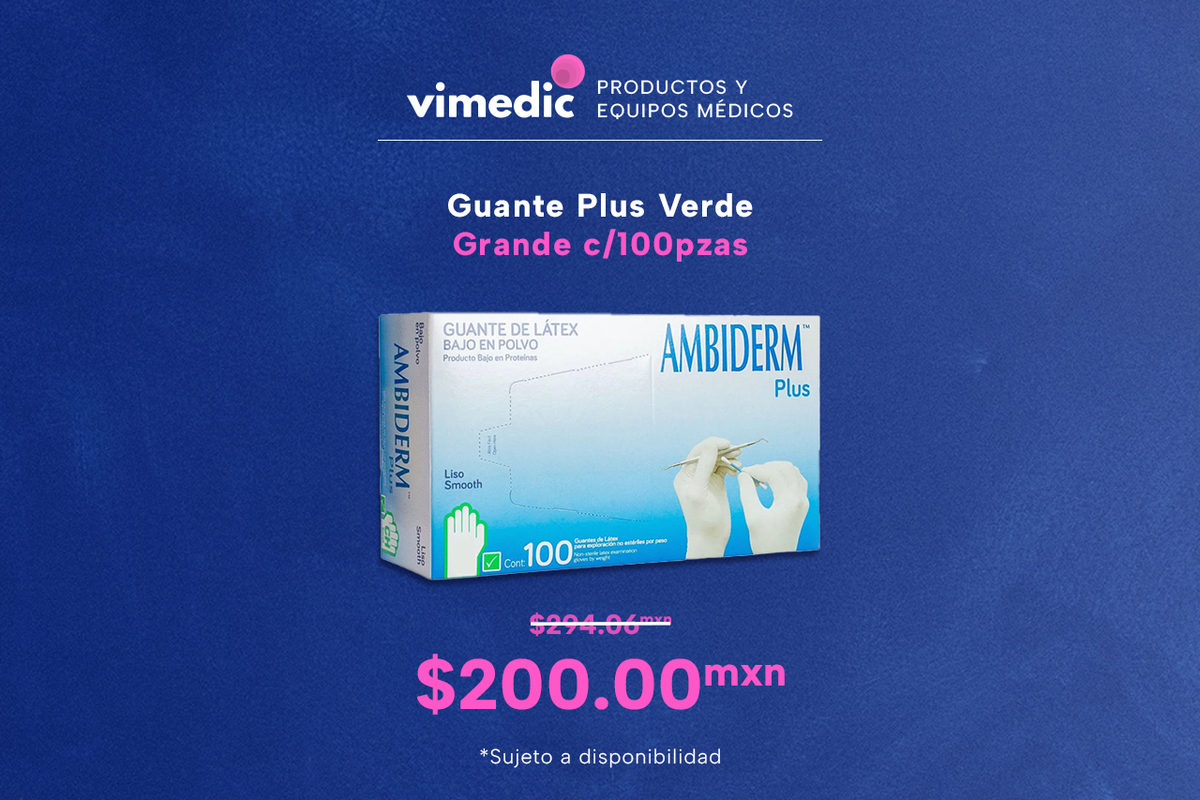 Guante Plus Verde Ambiderm