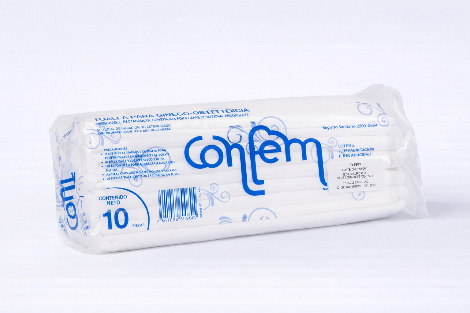 Toalla Ginecologica Obstetrica c/10