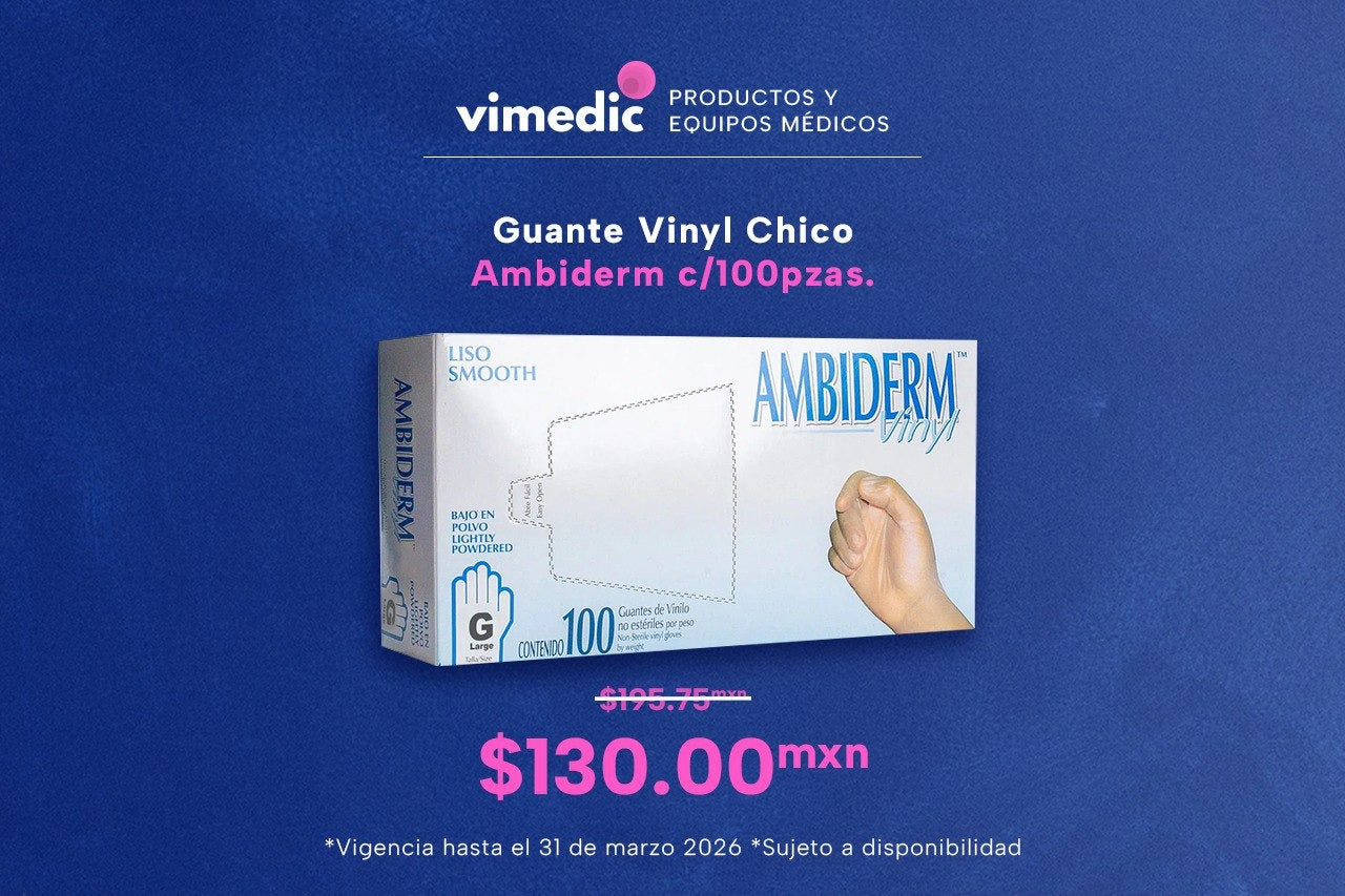 Guante Vinyl Chico c/100pzas